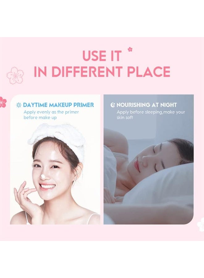 AKARY Sakura Essence Cream Facial Moisturizer, Daily Hydrating Repair Face Cream With Sodium Hyaluronate For All Skin Types, Face And Neck Cream To Smooth Skin (60G) - Image 5